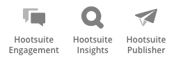 Hootsuite Engagement, Insights and Publisher Products Icons