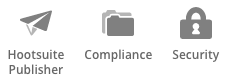 Hootsuite Publisher, Compliance and Security Icons